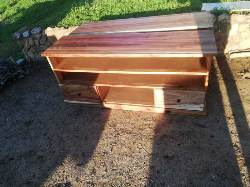 black-wood TV Stand